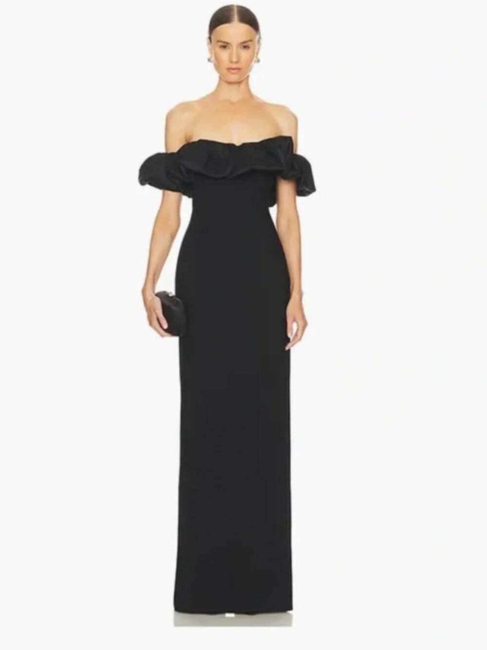 Likely Griffin off shoulder Black Gown